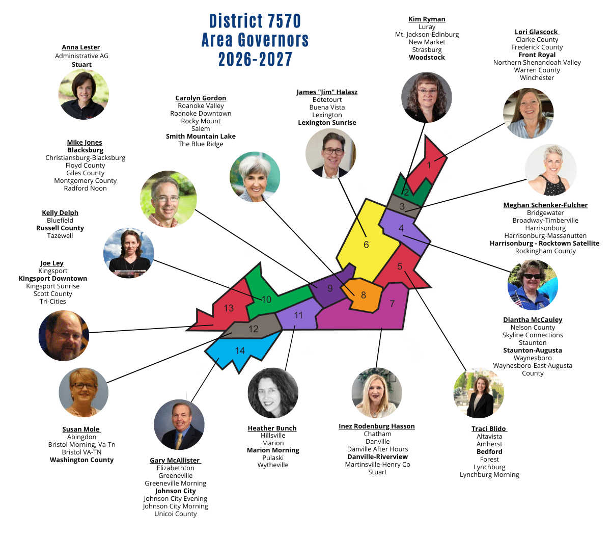 Area Governors 2026-2027
